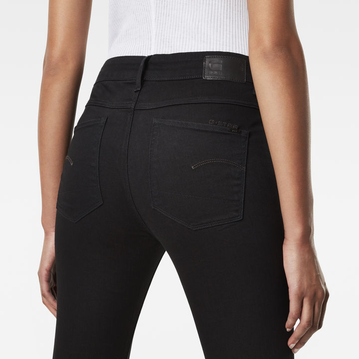 3301 Ultra High Waist Super Skinny Jeans Black G STAR CA