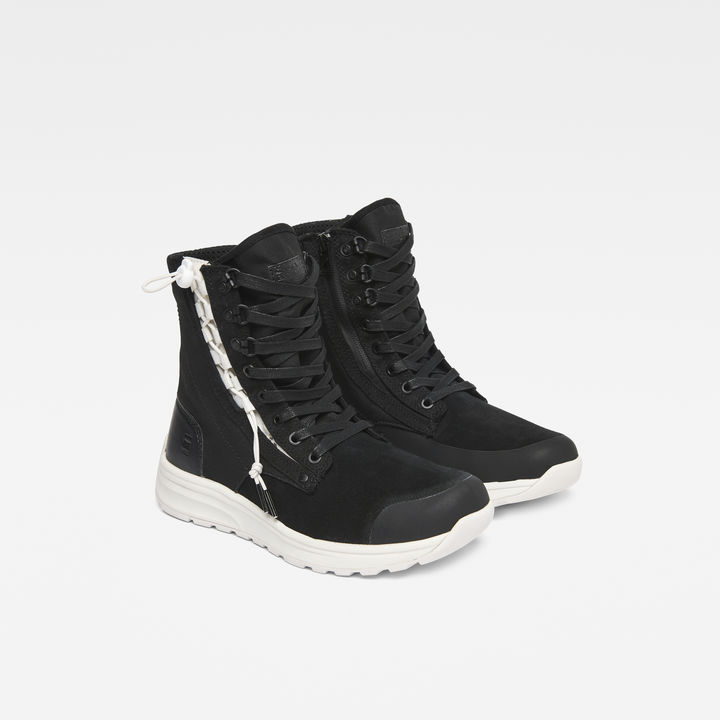 Cargo High Sneakers Black G STAR NZ