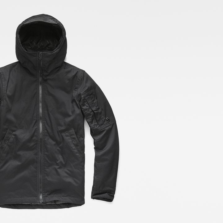 Batt Hooded Overshirt | 블랙 | G-STAR® KR