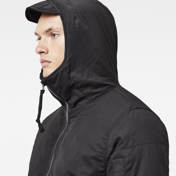 Batt Hooded Overshirt Black G STAR AU