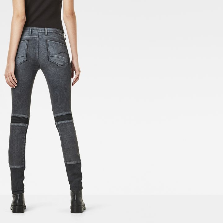 Motac Deconstructed 3D Mid Waist Skinny Jeans