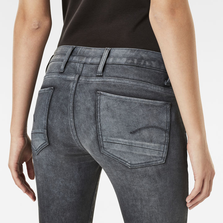 Motac Deconstructed 3D Mid Waist Skinny Jeans