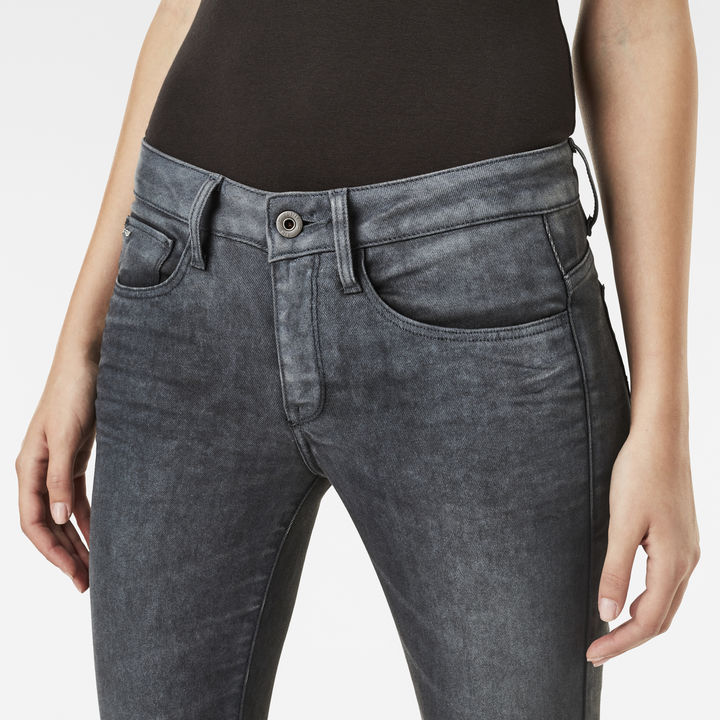 Motac Deconstructed 3D Mid Waist Skinny Jeans