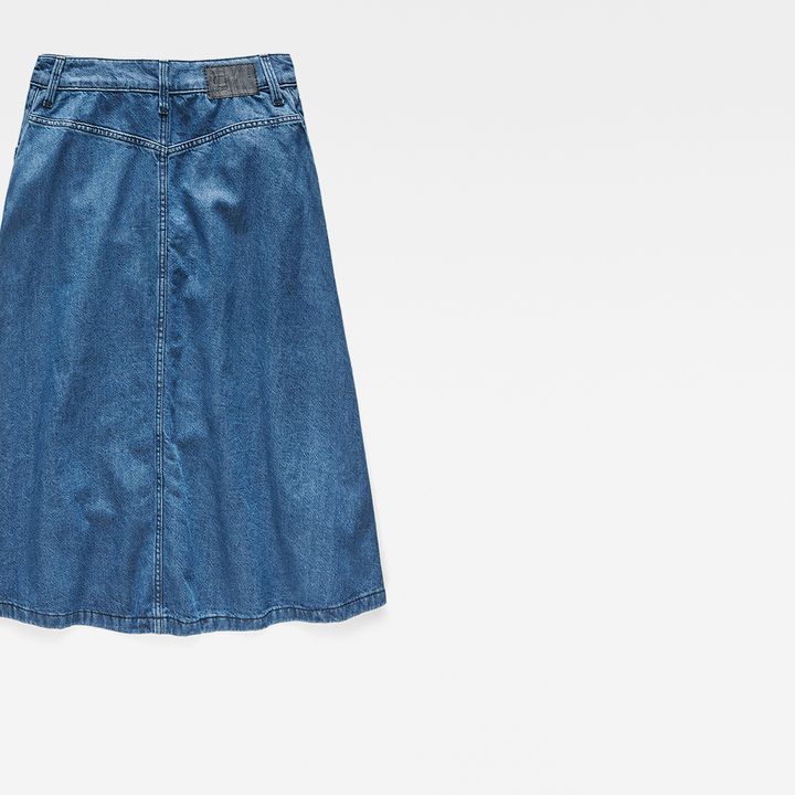 G-star arc denim a-line midi skirt clearance