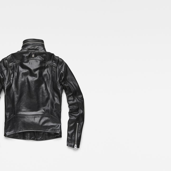 Empral 3D Leather Jacket Black G STAR ES
