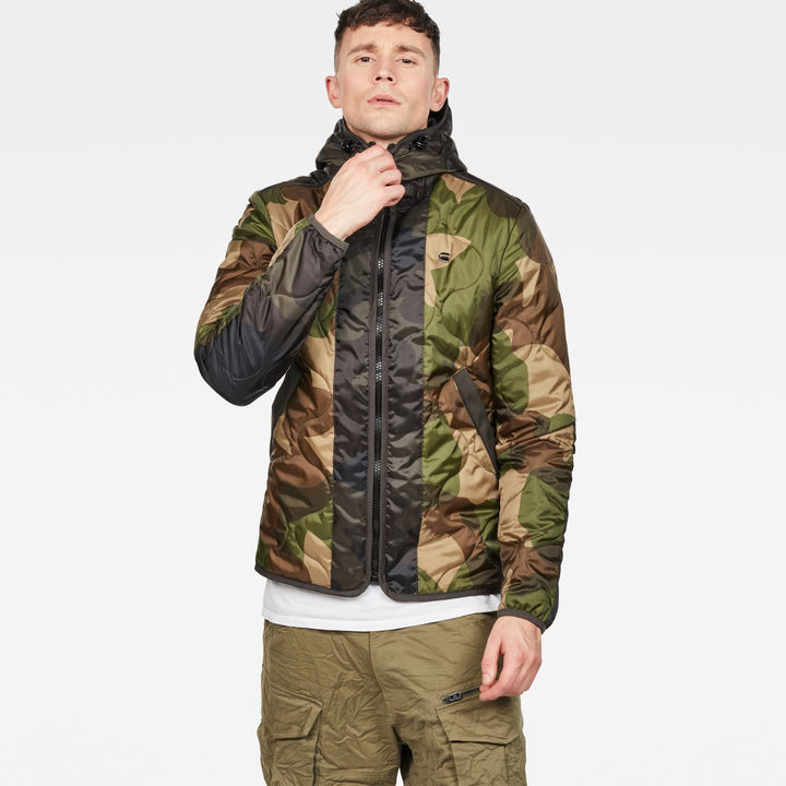 Edla Padded Hooded Jacket Green G STAR US