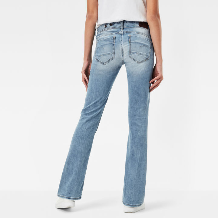 Midge Saddle Mid Waist Skinny Bootcut Jeans