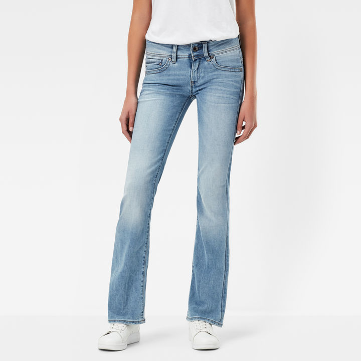Midge Saddle Mid Waist Skinny Bootcut Jeans