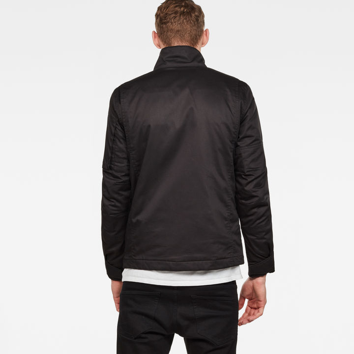 Rackam Utility Padded Overshirt Black G STAR US