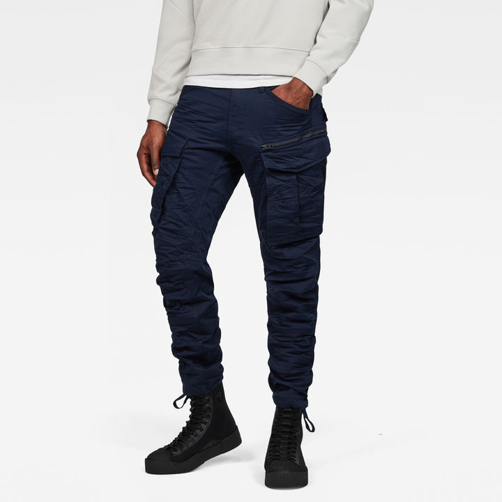 Rovic Zip 3D Tapered Cargo Pants Dark blue G STAR NZ