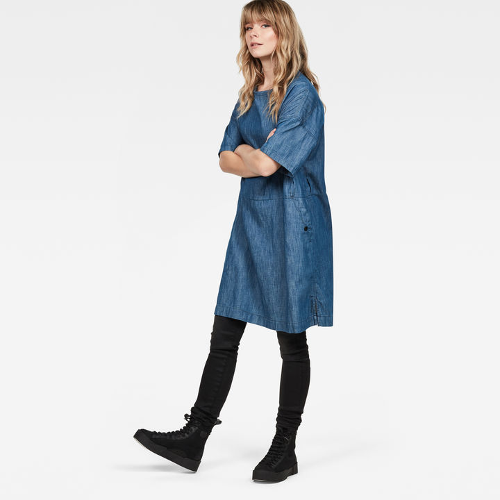 Deline Shirt Dress Dark blue G STAR US