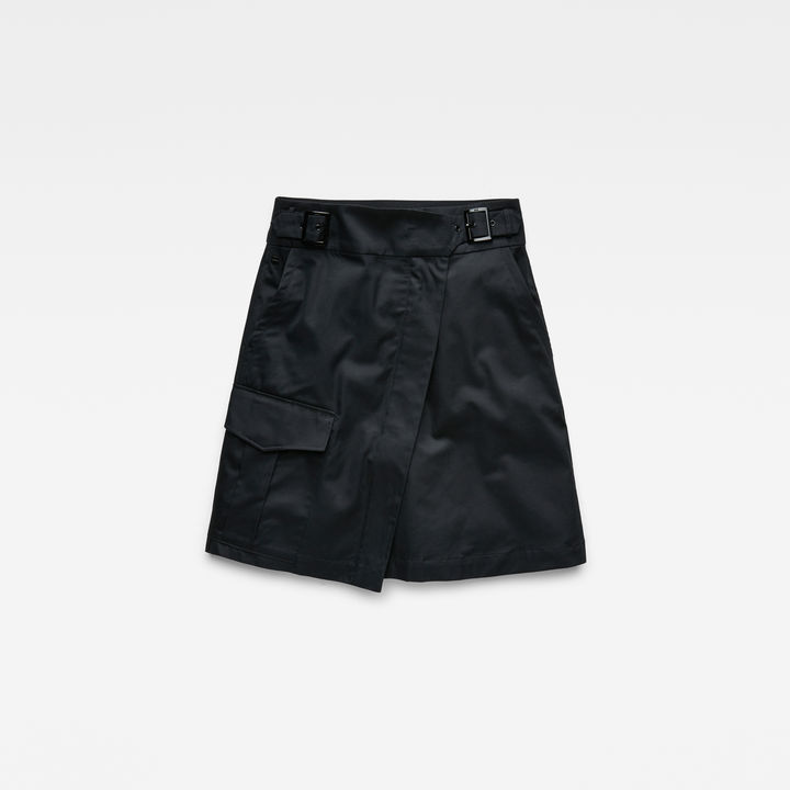 Bristum Army Wrap Skirt Black G STAR AE