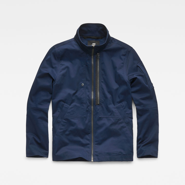 Rackam Utility Tone Mix Overshirt Dark blue G STAR US
