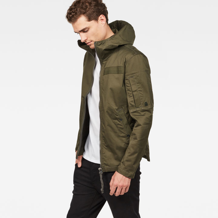 Batt hooded overshirt g star new arrivals