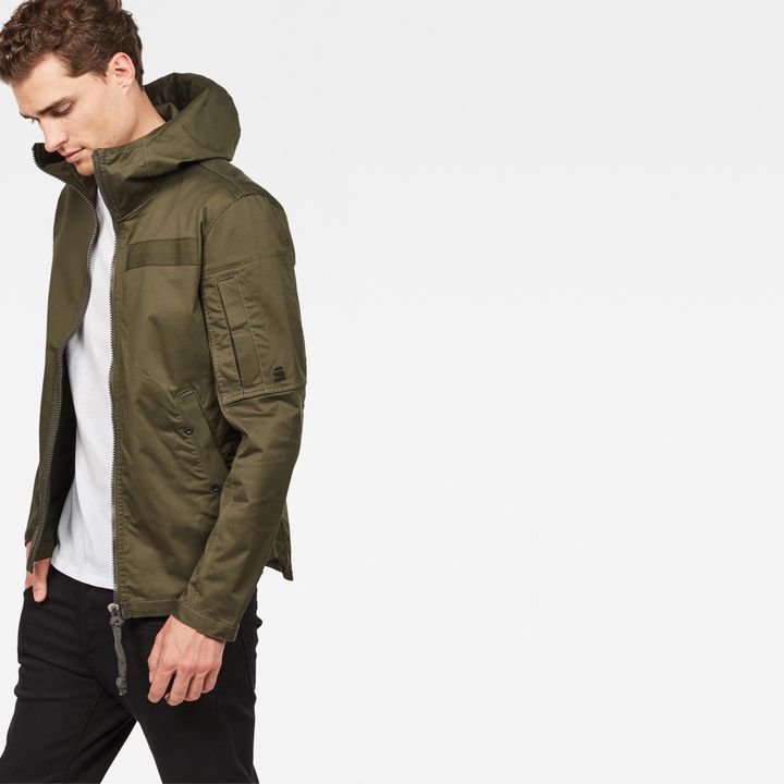 Batt Hooded Overshirt Green G STAR GB