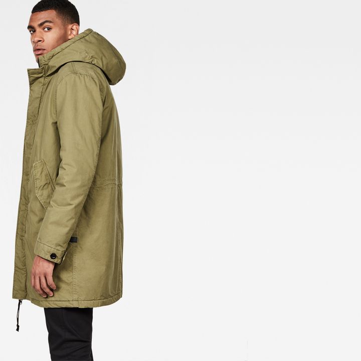 Strett sherpa hooded parka on sale