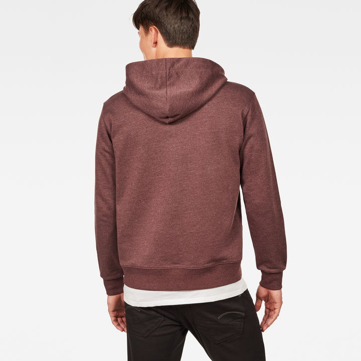 Doax Hooded Zip Thru Sweater Purple G STAR SA