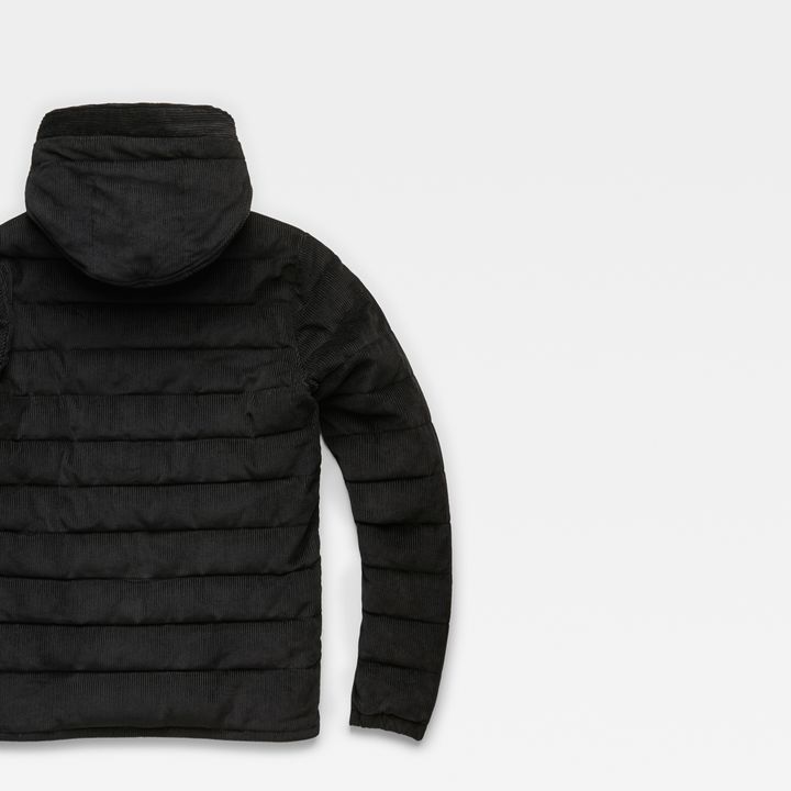 Attacc Quilted Cord Hooded Jacket Black G STAR HU