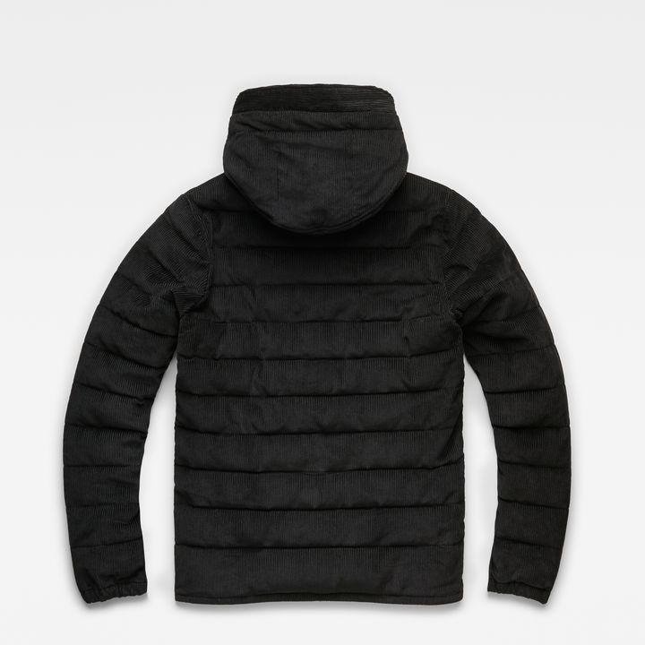 Attacc Quilted Cord Hooded Jacket Black G STAR US