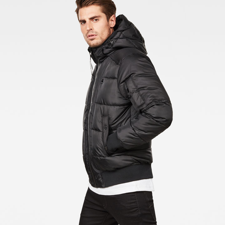 Whistler Quilted Hooded Bomber Black G STAR CA