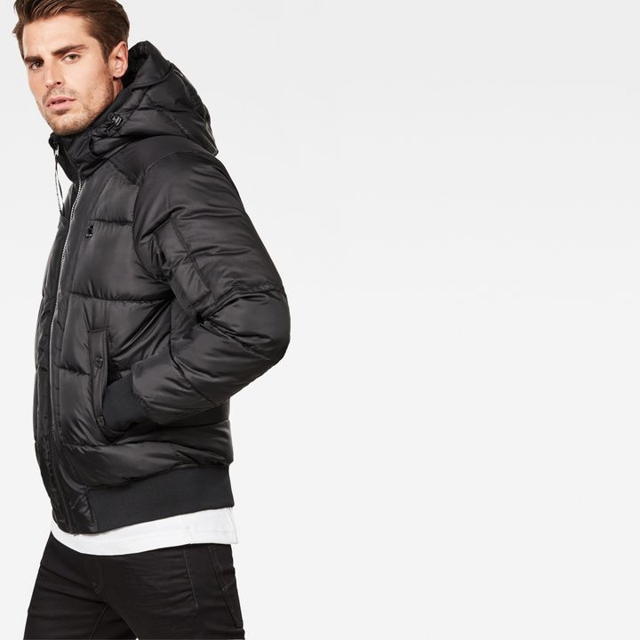 Whistler Quilted Hooded Bomber Black G STAR CA