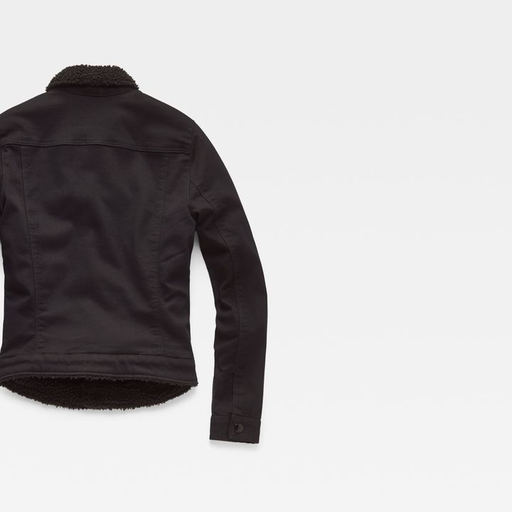 3301 Slim Sherpa Jacket Black G STAR AU
