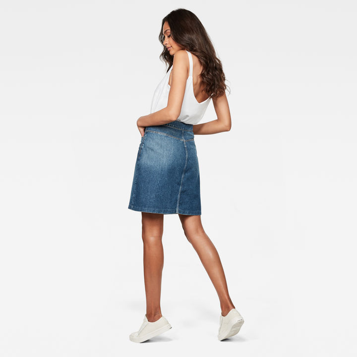 Arc Wrap Skirt Medium blue G STAR KR