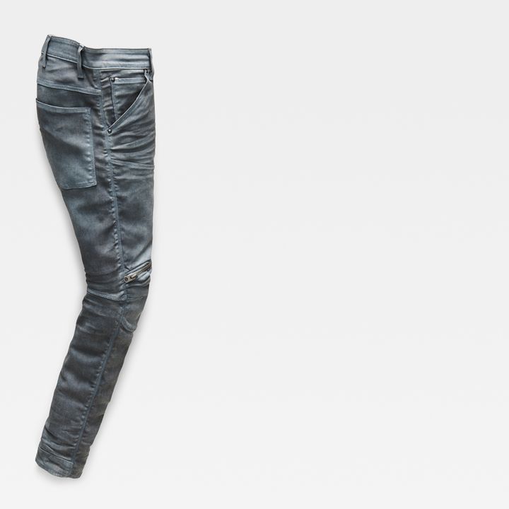 5620 3D Zip Knee Skinny Jeans | グレー | G-STAR® JP