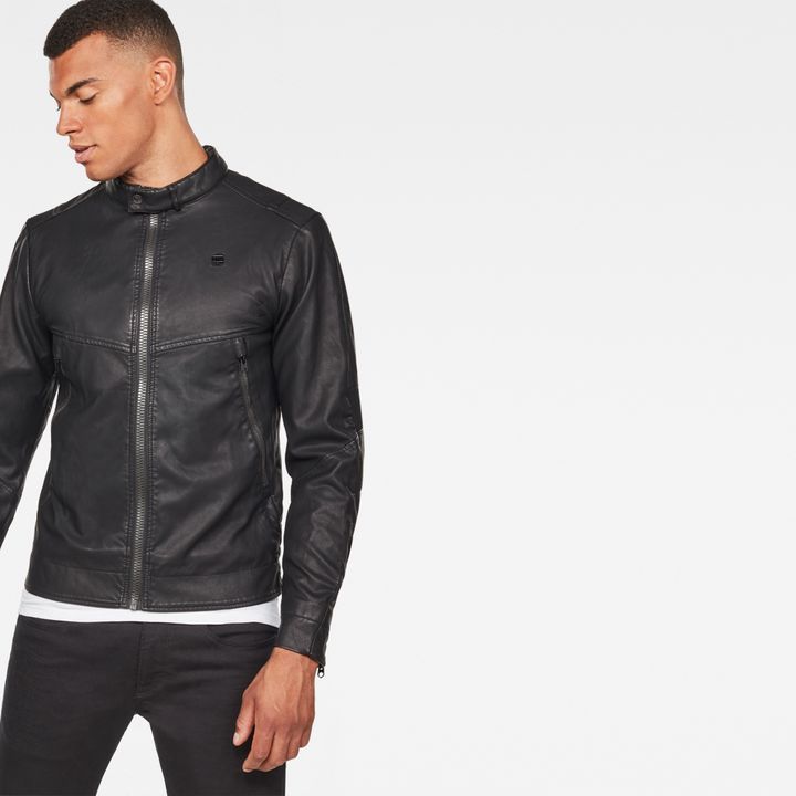 Motac Deconstructed Biker Jacket Black G STAR US