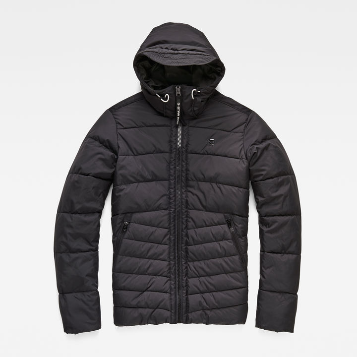 Motac Quilted Hooded Jacket Black G STAR CA