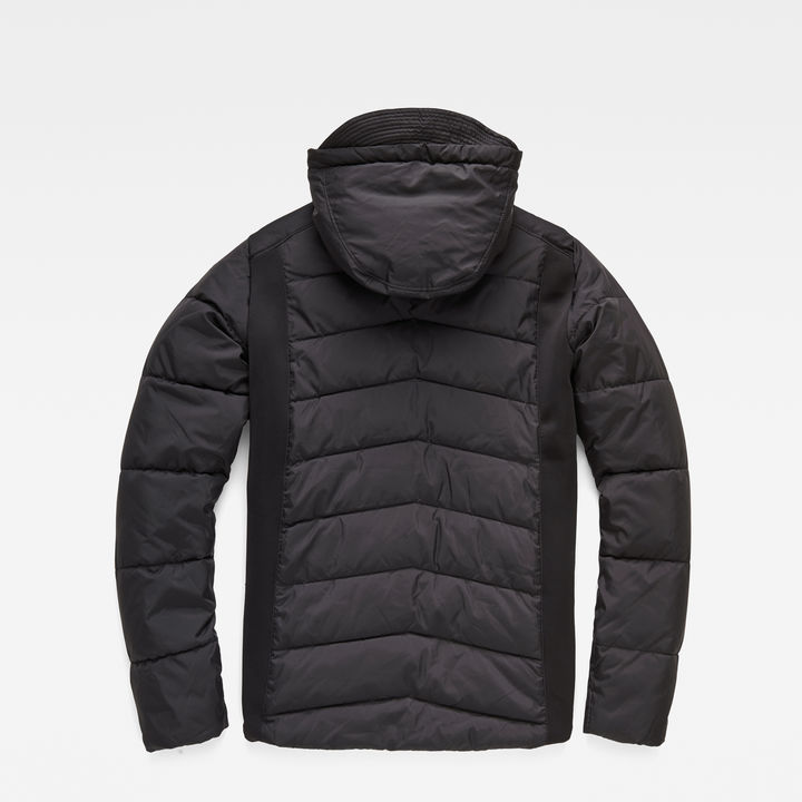 Motac Quilted Hooded Jacket Black G STAR CA