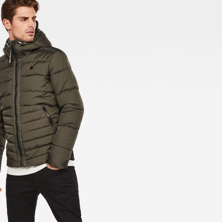 Motac Quilted Hooded Jacket Grey G STAR CA
