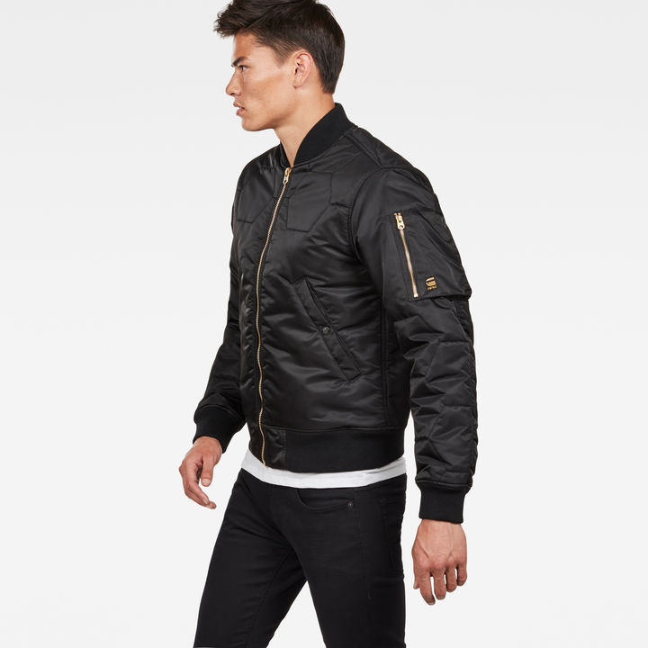 G star quilted bomber jacket cheap