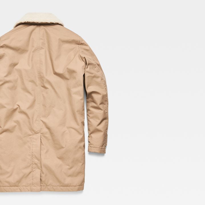 Garber Canvas Teddy Overcoat Brown G STAR CA