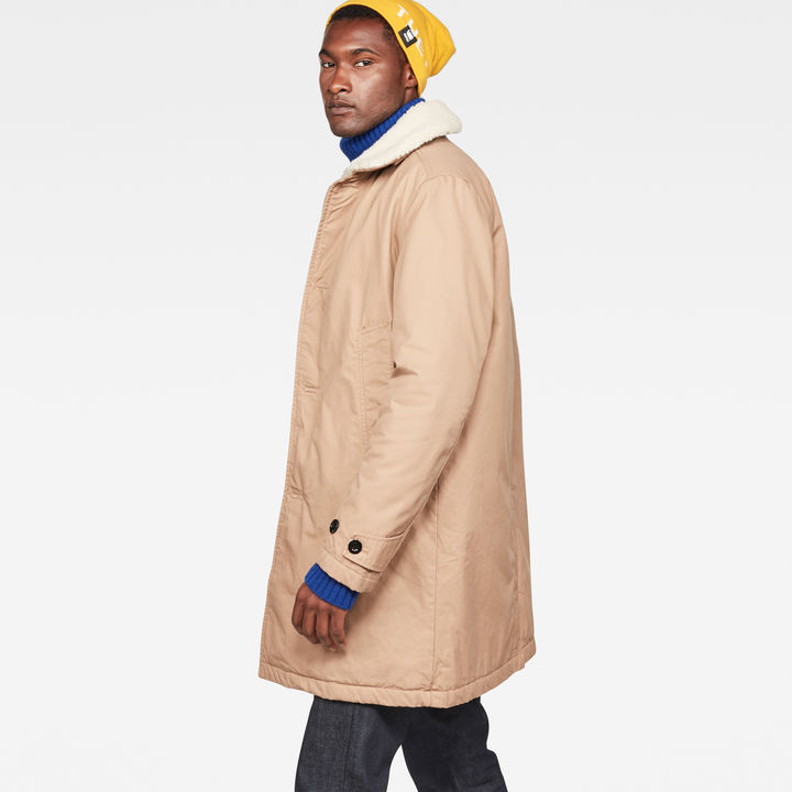 Garber Canvas Teddy Overcoat Brown G STAR CA
