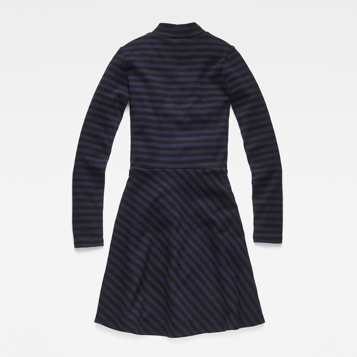 Xinva Slim Flare Funnel Dress Dark blue G STAR EE