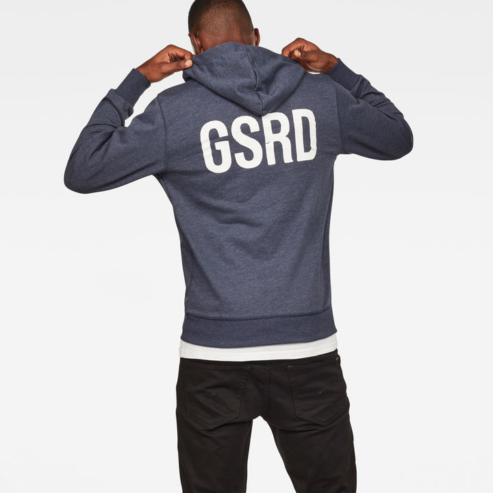 Swando Hooded Sweater Dark blue G STAR IE