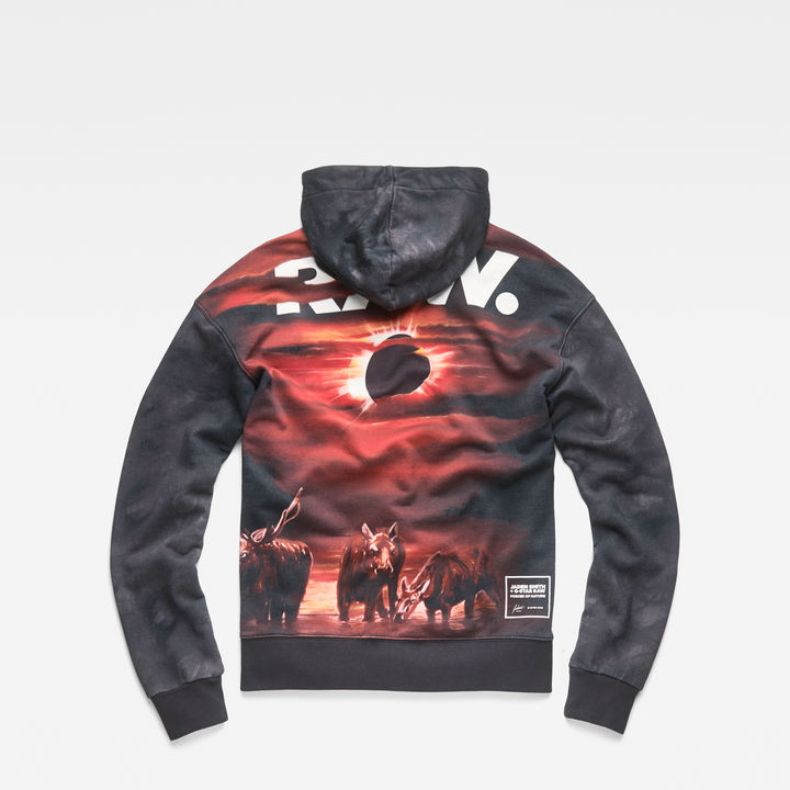 Cyrer Eclipse Hooded Sweat Black G STAR US