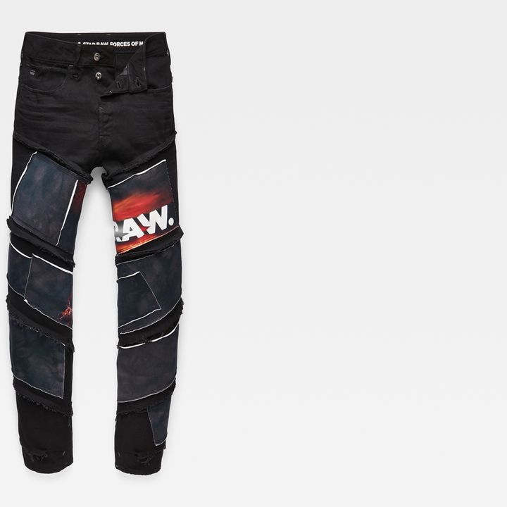 Spiraq RFTP Patches Eclipse 3D Slim Jeans | Black | G-STAR® US