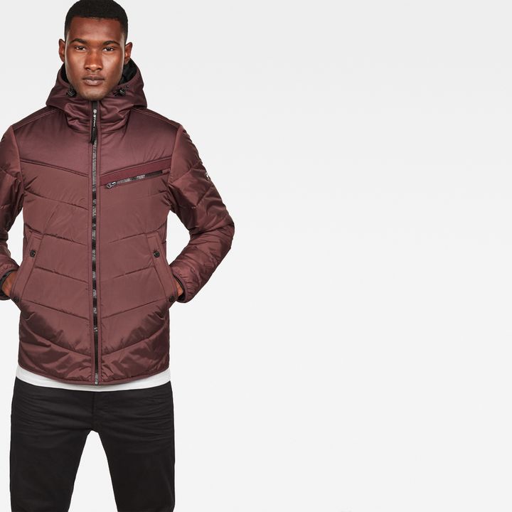 Attacc Hooded Overshirt Purple G STAR IE