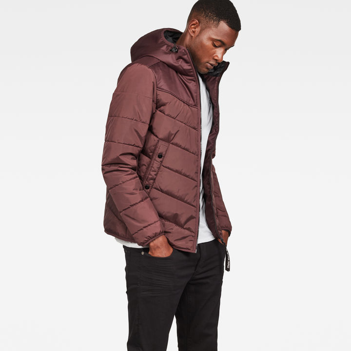 Attacc Hooded Overshirt Purple G STAR AE