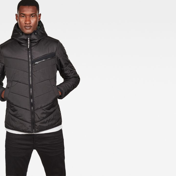 Attacc Hooded Overshirt Black G STAR FI