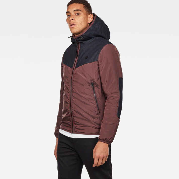 Setscale Hooded Overshirt Purple G STAR AU
