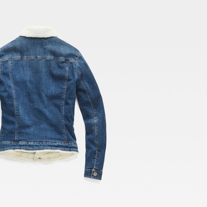 G star slim sherpa jacket cheap