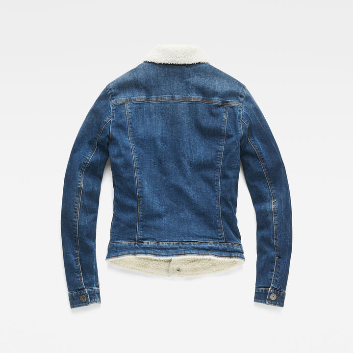 3301 Slim Sherpa Jacket Medium blue G STAR SG