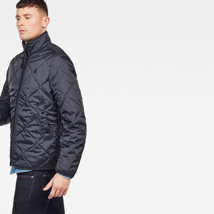 Edla Transseasonal Liner Overshirt | Dark blue | G-STAR® US