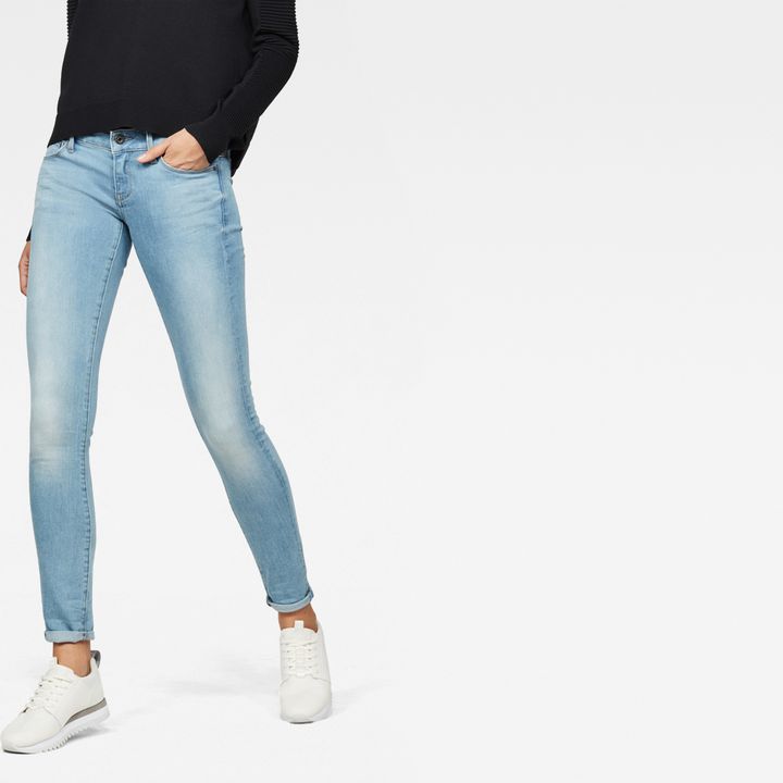 3301 Low Waist Skinny Jeans Light blue G STAR CA