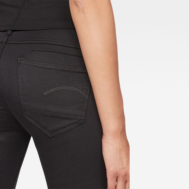 D-Staq 5-Pocket Mid Skinny Jeans | Black | G-STAR® US
