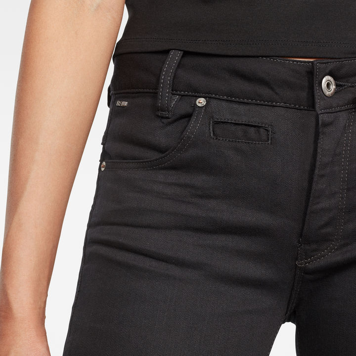 D-Staq 5-Pocket Mid Skinny Jeans | Black | G-STAR® US