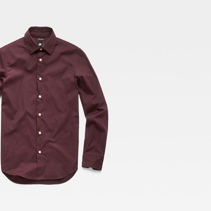Core Super Slim Shirt Purple G STAR US